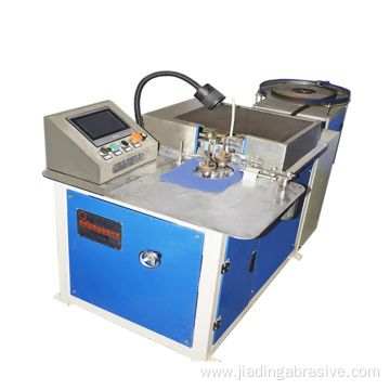 straight groove abrasive flap wheel making machine